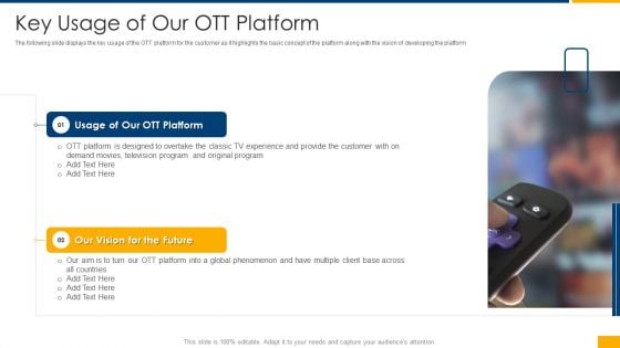 Over The Top Business Investor Financing Key Usage Of Our OTT Platform Rules PDF