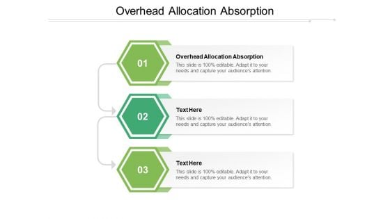 Overhead Allocation Absorption Ppt PowerPoint Presentation Infographics Good Cpb