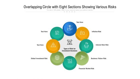 Overlapping Circle With Eight Sections Showing Various Risks Ppt PowerPoint Presentation Gallery Background Images PDF