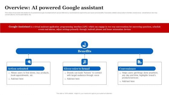 Overview AI Powered Google Assistant Graphics PDF Overview AI Powered Google Assistant Graphics PDF