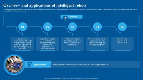 Overview And Applications Of Intelligent Robots Template PDF