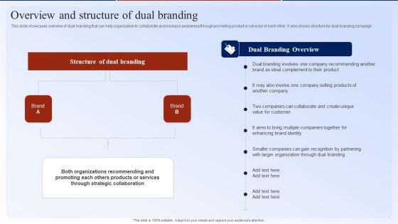 Overview And Structure Of Dual Branding Dual Branding Marketing Campaign Demonstration PDF