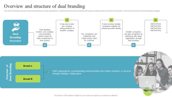 Overview And Structure Of Dual Branding Multi Brand Promotion Campaign For Customer Engagement Graphics PDF