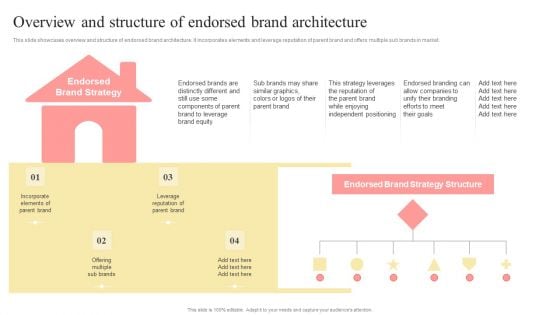 Overview And Structure Of Endorsed Brand Architecture Multi Branding Approaches For Different Inspiration PDF