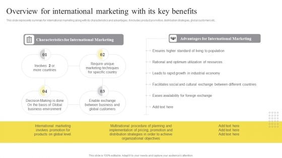 Overview For International Marketing With Its Key Benefits Ppt Infographics Images PDF Overview For International Marketing With Its Key Benefits Ppt Infographics Images PDF