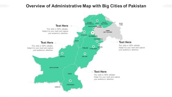 Overview Of Administrative Map With Big Cities Of Pakistan Ppt PowerPoint Presentation Gallery Brochure PDF