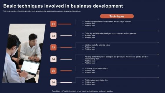 Overview Of Business Growth Plan And Tactics Basic Techniques Involved In Business Development Topics PDF