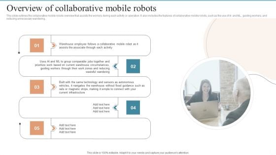 Overview Of Collaborative Mobile Robots Ppt PowerPoint Presentation File Slides PDF