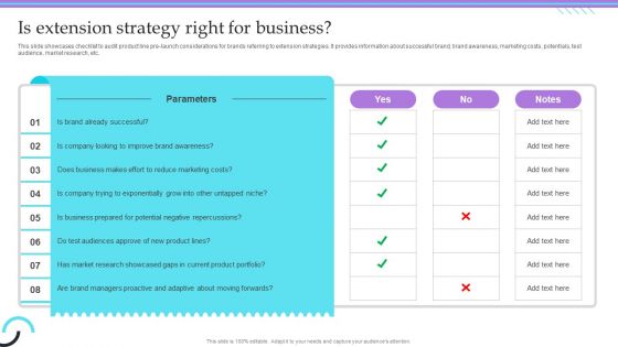 Overview Of Extension Technique Is Extension Strategy Right For Business Topics PDF