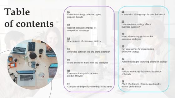 Overview Of Extension Technique Table Of Contents Introduction PDF