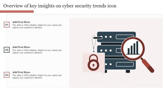 Overview Of Key Insights On Cyber Security Trends Icon Microsoft PDF