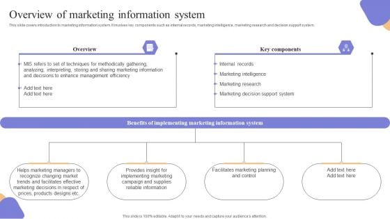 Overview Of Marketing Information System Professional PDF