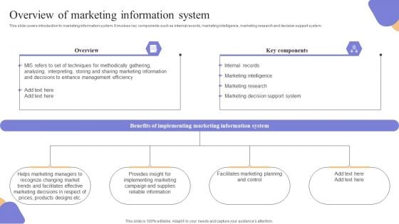 Overview Of Marketing Information System Professional PDF Overview Of Marketing Information System Professional PDF