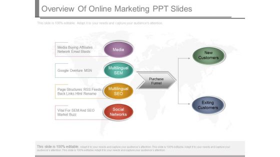 Overview Of Online Marketing Ppt Slides