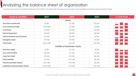 Overview Of Organizational Analyzing The Balance Sheet Of Organization Professional PDF