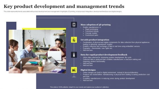 Overview Of Product Planning And Innovation Key Product Development And Management Trends Portrait PDF