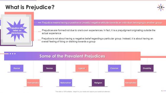 Overview Of The Concept Of Prejudice Training Ppt
