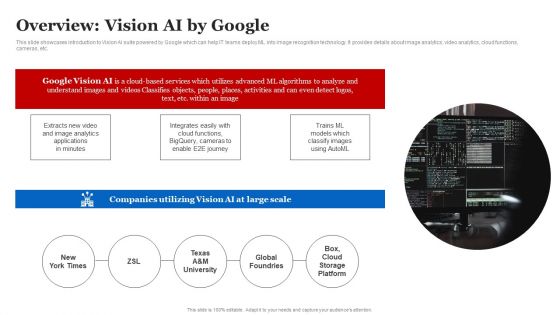 Overview Vision AI By Google Google AI Strategies For Business Growth Demonstration PDF