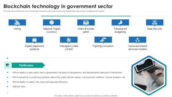 P2P Ledger Blockchain Technology In Government Sector Ideas PDF