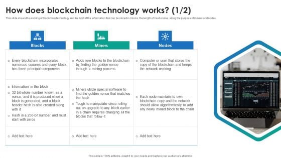 P2P Ledger How Does Blockchain Technology Works Summary PDF