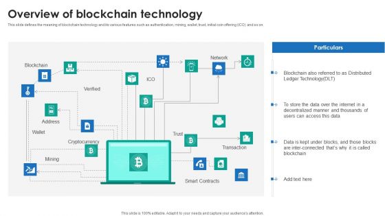 P2P Ledger Overview Of Blockchain Technology Demonstration PDF