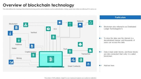 P2P Ledger Overview Of Blockchain Technology Demonstration PDF