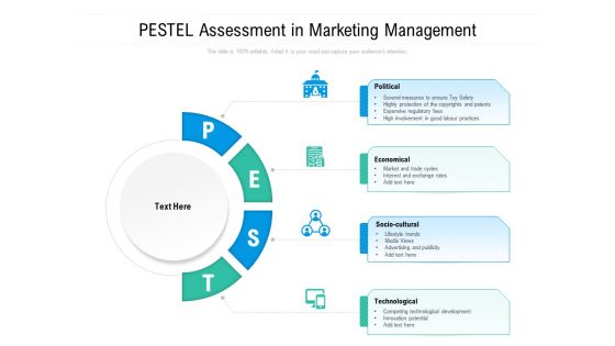 PESTEL Assessment In Marketing Management Ppt PowerPoint Presentation Infographics Graphics PDF