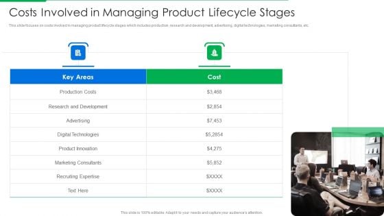 PLM Execution In Company Costs Involved In Managing Product Lifecycle Stages Formats PDF