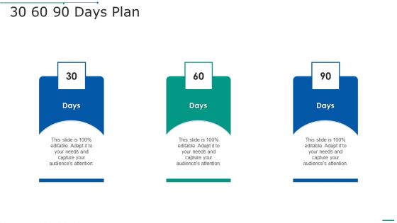 PMP Toolkit 30 60 90 Days Plan Ppt Outline Ideas PDF