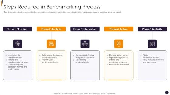 PMP Tools Steps Required In Benchmarking Process Introduction PDF