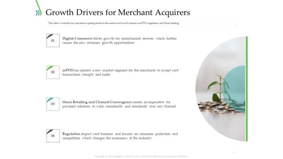 POS For Retail Transaction Growth Drivers For Merchant Acquirers Background PDF