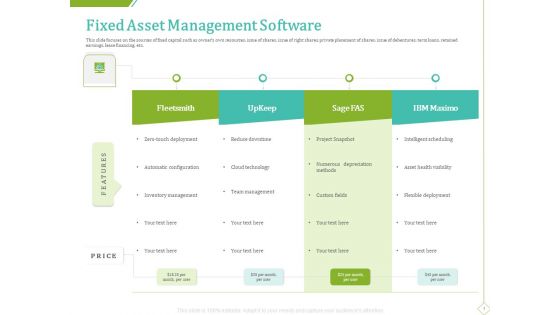 PP And E Valuation Methodology Fixed Asset Management Software Download PDF