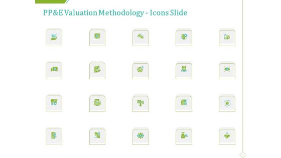 PP And E Valuation Methodology Icons Slide Structure PDF