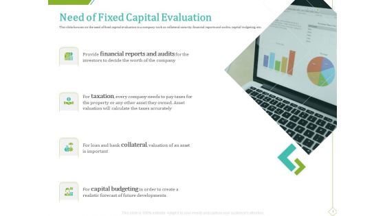 PP And E Valuation Methodology Need Of Fixed Capital Evaluation Graphics PDF