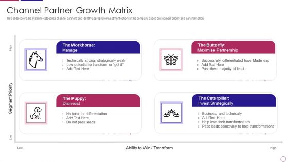 PRM To Streamline Business Processes Channel Partner Growth Matrix Sample PDF