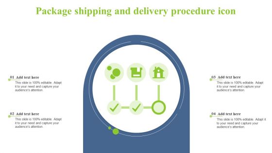 Package Shipping And Delivery Procedure Icon Graphics PDF