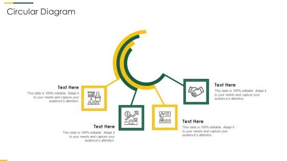 Packaged Food Brand Funding Investor Pitch Deck Circular Diagram Introduction PDF