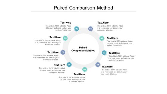 Paired Comparison Method Ppt PowerPoint Presentation Outline Smartart Cpb Paired Comparison Method Ppt PowerPoint Presentation Outline Smartart Cpb
