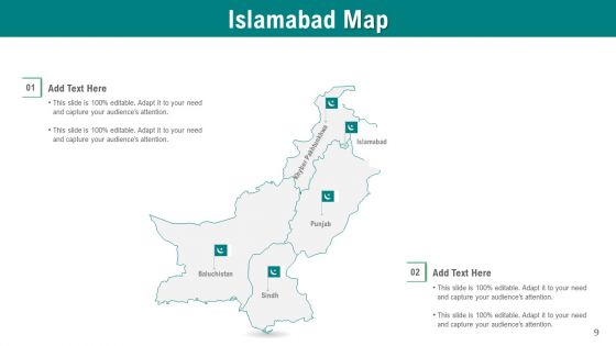 Pakistan Country And Territory Map PowerPoint Template