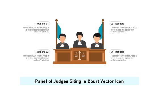 Panel Of Judges Siting In Court Vector Icon Ppt PowerPoint Presentation Gallery Slide Download PDF