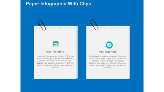 Paper Infographic With Clips PowerPoint Templates