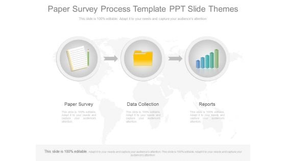 Paper Survey Process Template Ppt Slide Themes