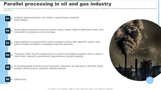 Parallel Processing In Oil And Gas Industry Ppt PowerPoint Presentation File Deck PDF