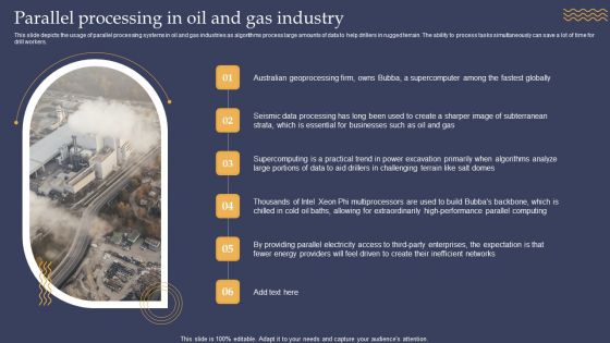Parallel Processing In Oil And Gas Industry Ppt PowerPoint Presentation File Show PDF
