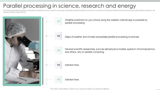 Parallel Processing In Science Research And Energy Guidelines PDF