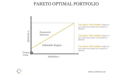 Pareto Optimal Portfolio Ppt PowerPoint Presentation Influencers