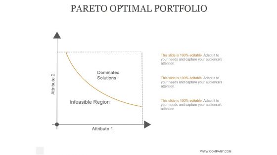 Pareto Optimal Portfolio Ppt PowerPoint Presentation Infographic Template