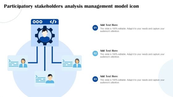 Participatory Stakeholders Analysis Management Model Icon Ideas PDF