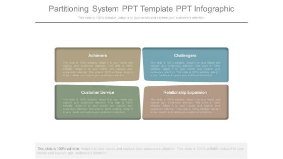 Partitioning System Ppt Template Ppt Infographic
