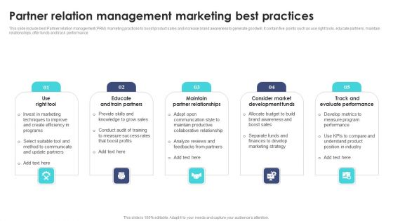 Partner Relation Management Marketing Best Practices Ppt PowerPoint Presentation File Infographic Template PDF Partner Relation Management Marketing Best Practices Ppt PowerPoint Presentation File Infographic Template PDF